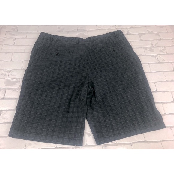 Under Armour Board Shorts 38 Mens Black Gray Plaid Active Outdoor Lightweight - Picture 2 of 7